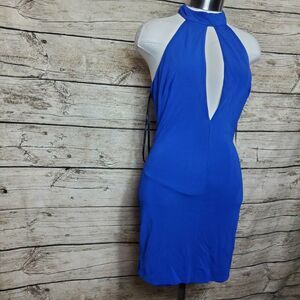Bebe Blue Dress Size Small Petite